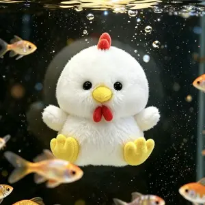 Cute Chick Stuffed Animal Plush, 5 Inch Small Chick Plush Toy for Car Dashboard, Office Desk & Home Decor, Soft Lightly Scented Plush Gift