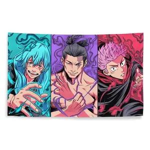 Yuji Todo Mahito Anime Flag 3x5 ft Tapestry Art Room Bedroom Dorm Decor Manga Cool Banner Tapestry Gift Wall