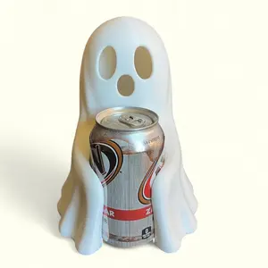 Spooky Ghost Can Holder Bookshelf Decor Figure - Spooky 3D Printed Seasonal Decor - Trick or Treat