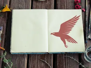 Flying Eagle Hawk Stencil - Art and Wall Stencil