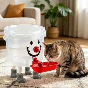 Upgrade Automatic Watering Machine, No Plug, Adjustable Flow, 3L/5L Pet Waterer, Anti-Backflow, Lid for Clean Water, Easy Cleaning