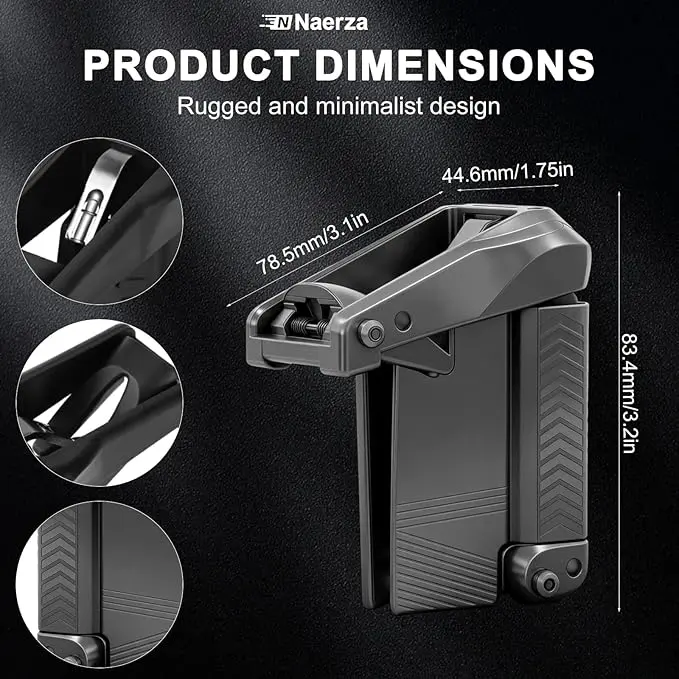 Universal Tactical Speed Loader Base with Multi-Size Fit Adapter, Heavy Duty Outdoor Training Tool, Effortless Quick Loading Device