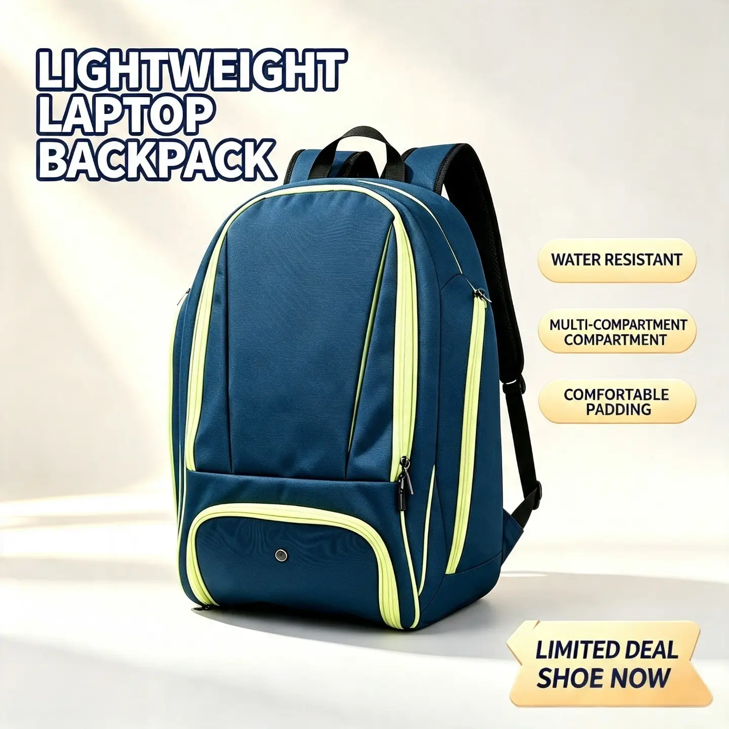 Tennis Backpack - New Multi-Functional Sports Bag with Independent Shoe Compartment, Racket Holder, School Laptop Storage