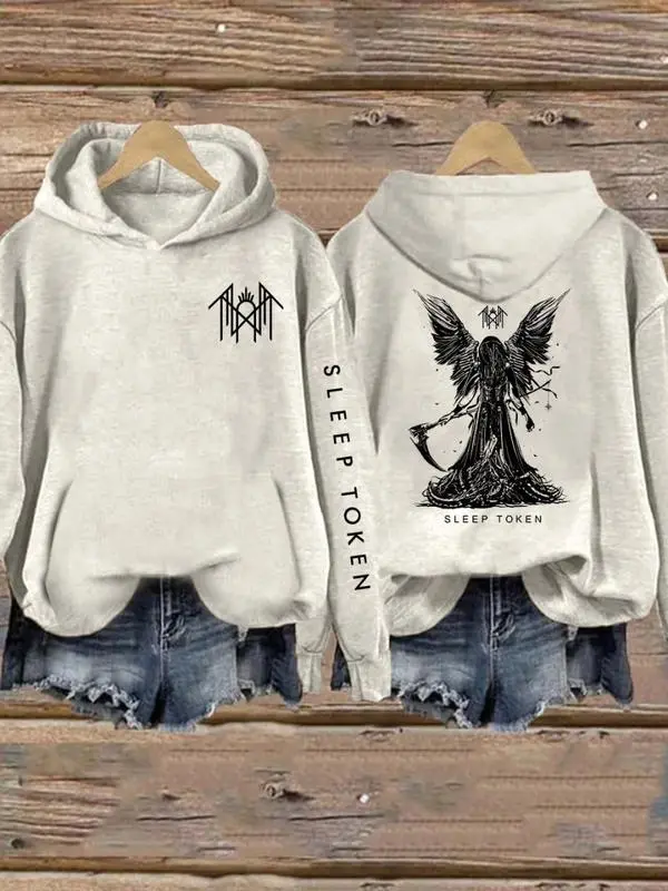 Sleep Token Band double side and Left Sleeve Logo Sweatshirt Hoodie Unisex S-5XL SLT20257