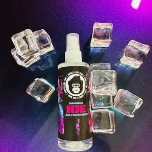 Gorilla 4oz samurai ice Air Freshener - Lasts 1-2 days per spray. Blk ice scent!