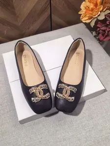 Women's Square Toe Ballet Flats, Soft Artificial Leather, Elegant Rhinestone Buckles, Comfortable Rubber Sole, All-Season Casual Shoes Footwear