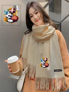 Football, rugby, basketball trophy art scarves, fashionable women's scarves, shawls, elegant scarves.
