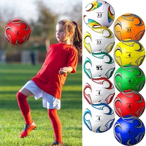 20 Pcs Soccer Balls Bulk with Pump and Net Bag Sport Soccer Ball Size 4 Size 5 Outdoor Soccer Ball Deflated Shoebox Gift for Christian Charity Donation Youth Adult Training Practice