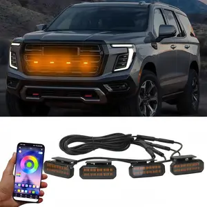 LED Front Grille Light For YUKON/YUKON XL/YUKON DENALI/YUKON AT4 Car Daytime Running Light Wheel Eyebrow Lamp 12V High Visibility