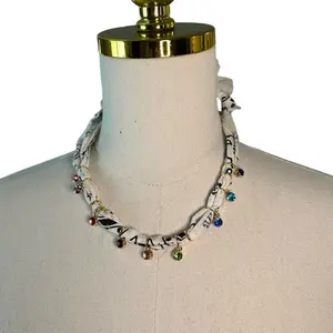 Rainbow Bright Necklace- Tie Necklace - 12+ colors!!