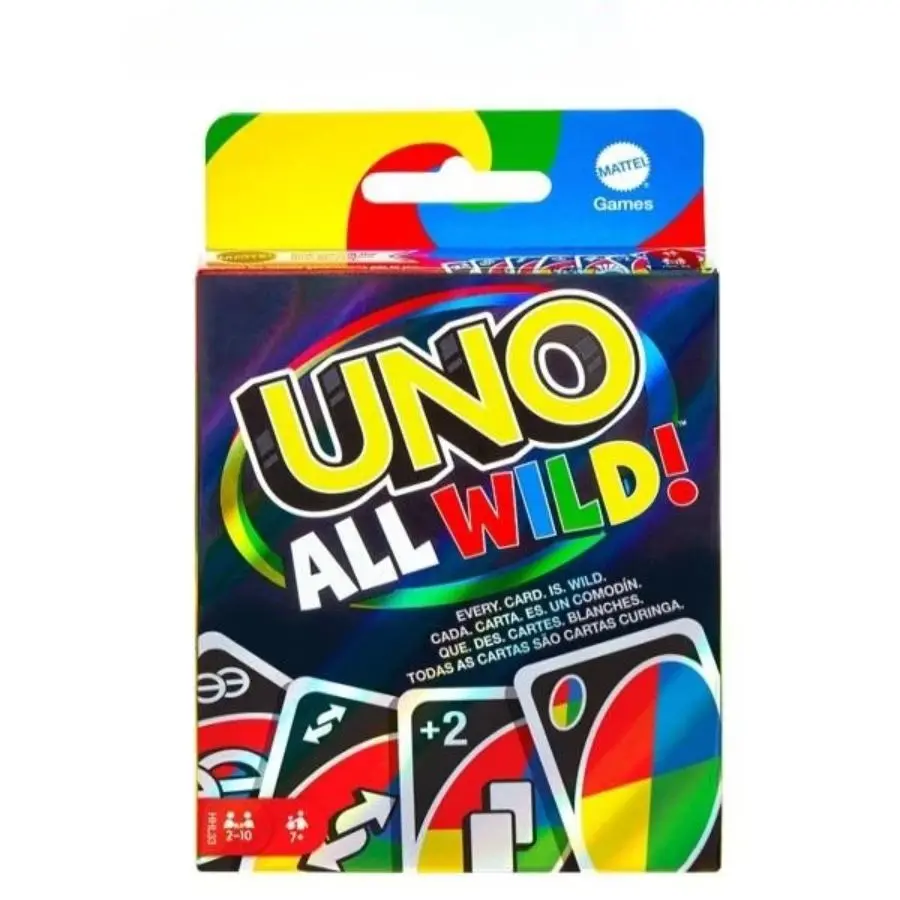 Uno ALL WILD Card Game, Family Game for Hot Tub & Travel, Perfect for game nights, parties, 2-10 Players