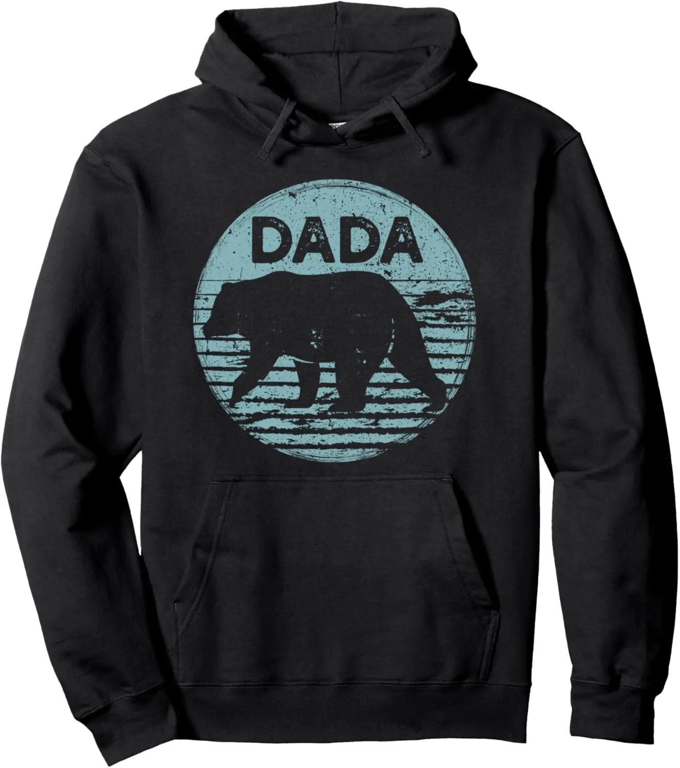 Dada Bear Distressed Animal Design Best Father Ever Pullover Hoodie