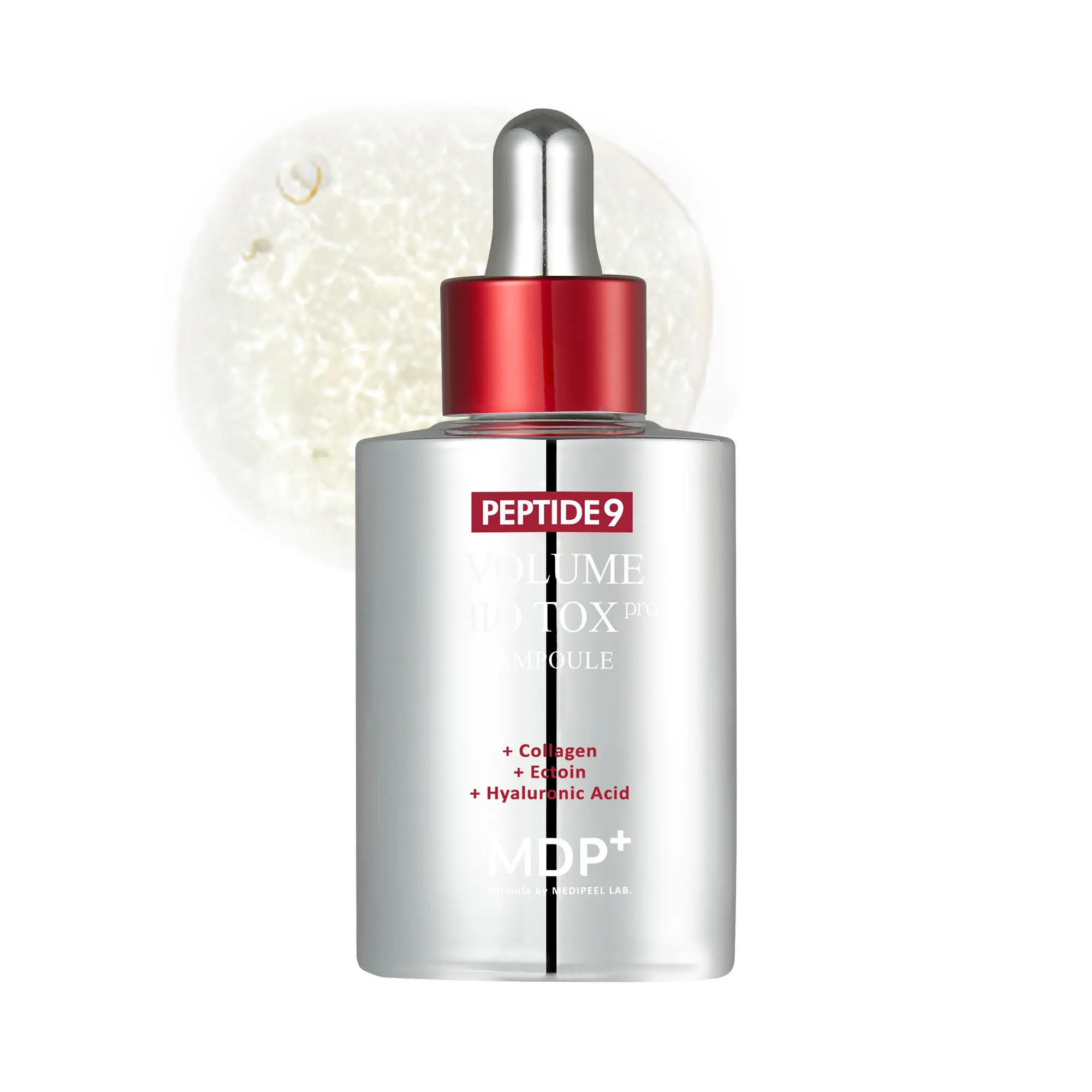 [1+1+1] MDP Hydrating Peptide Serum with 9 Peptides & Hyaluronic Acid 3.38 fl oz. (100ml) - Lightweight Ampoule for Dry Skin Care - Daily Moisturizer