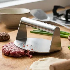 Stainless Steel Dough Press Tortilla Maker Round Flat Bread Presser Tool For Home Kitchen Meat Patties, BBQ