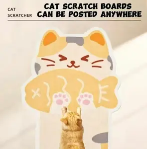 Buy One Get Free Toy. Upgraded Cat Scratching Pad,New Furniture/Couch/Wall/Door Scratch Protector from Cats Scratcher with Self-Adhesive Back US local shipping!