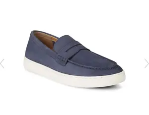 Thompson Slip On Loafer-Navy Nubuck