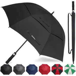 Golf Umbrella Large 58/62/68 Inch Open Golf Umbrella Large Oversize Vented Umbrella Windproof Waterproof for Men and