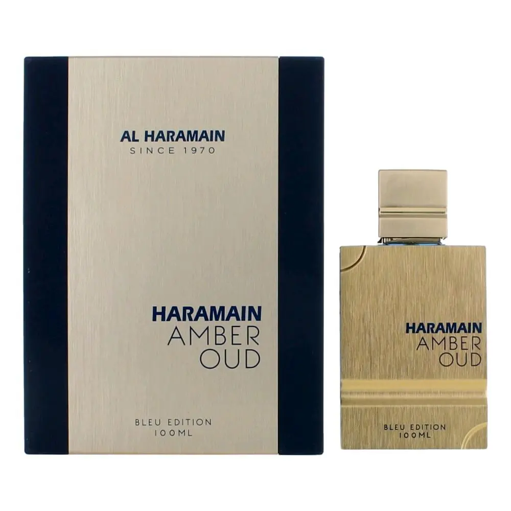 Amber Oud - Bleu Edition by Al Haramain, 3.4oz Unisex EDP Spray with Distinctive Aroma, Single Bottle Amber & Spray Unisex Fragrance