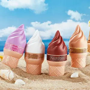 Four-scent Ice Cream Cone Perfume, Sweet Gourmet Fragrance, Portable Perfume Spray, All-day Fresh Scent, Perfect Gift for Girls and Women.