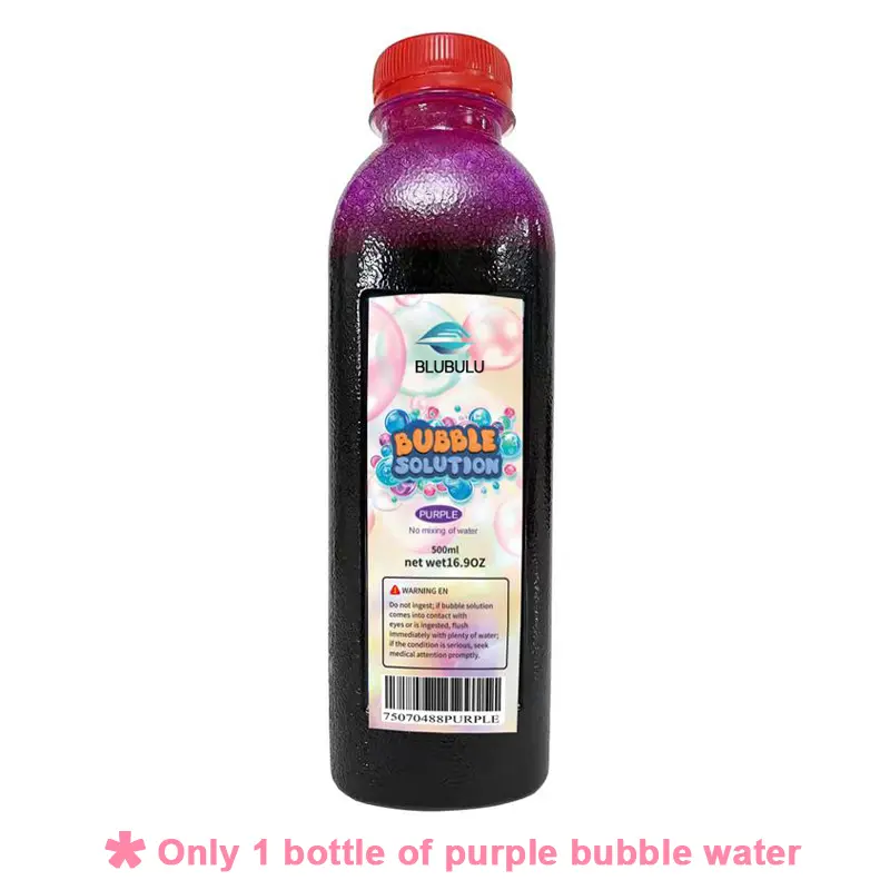 Children's Bubble Machine Toy — Includes Bubble Solution | Outdoor Summer Toy Gift | Party Favor | Colorful & Endless Fun