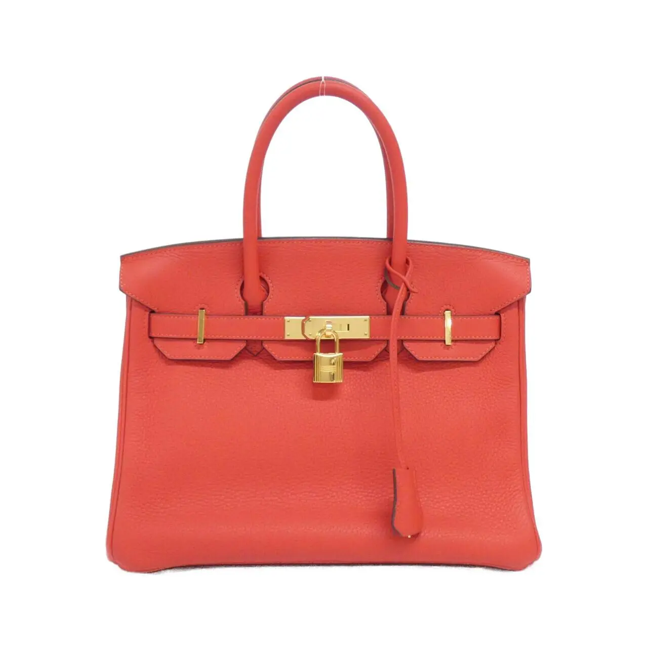 Pre-owned HERMÈS Calfskin Shoulder Bags Hermes Birkin30 taurillon clemence
