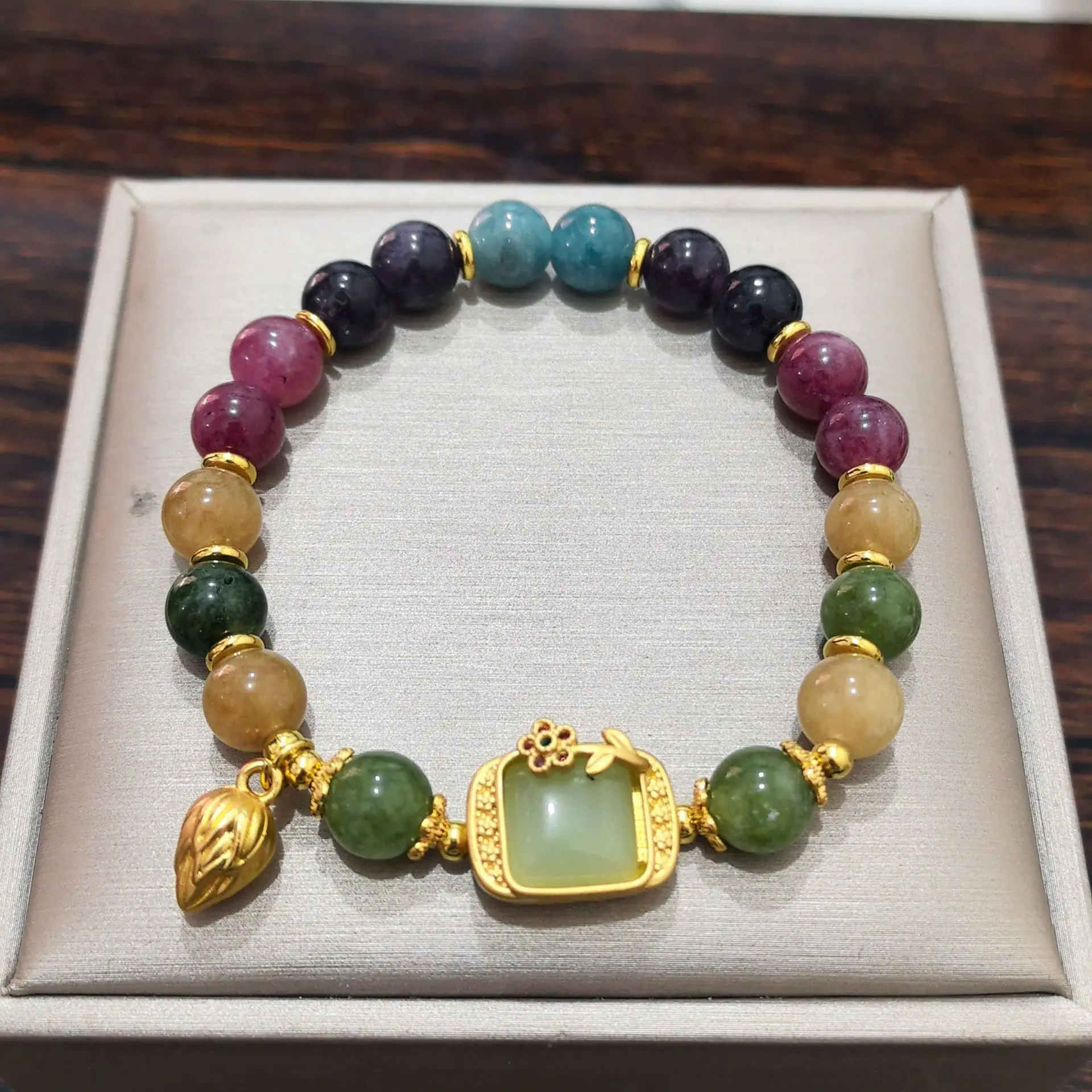 Colored tourmaline alloy accessories squ