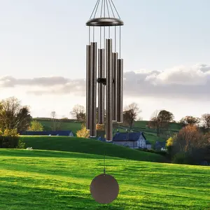 Large 40" Wind-Chimes-Outdoor-Deep-Tone,  Melodic  Windchimes, Wind Chimes for Outside, Brown Memorial Wind Chime   for Mom Women Grandma Neighbors