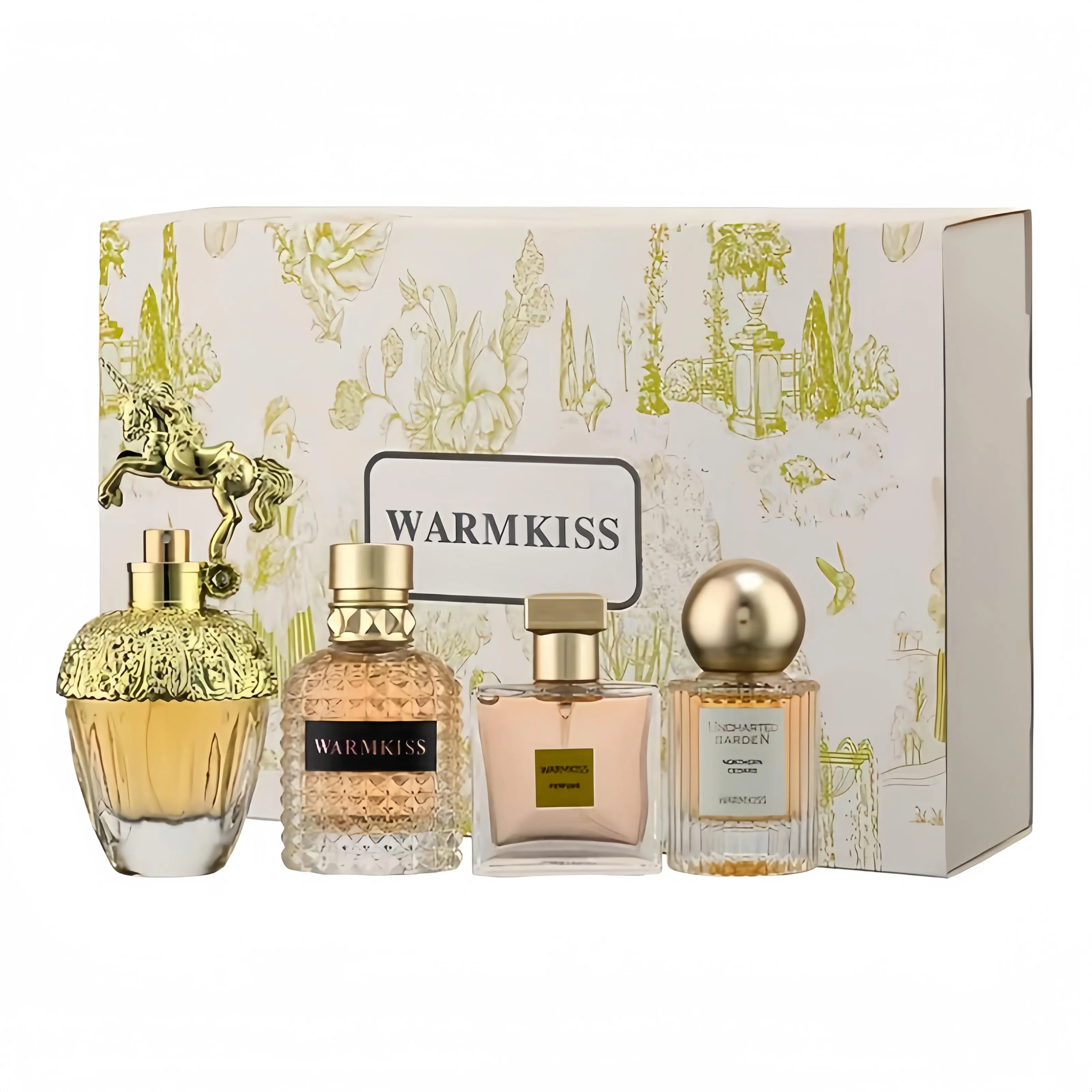 WARMKISS Perfume Set: 4  for Every Vibe-50ml+30ml*2+25ml - with Floral & Fresh Notes -Ideal Gift for Her on Birthday & Anniversary - longlasting perfumes- perfectbirthday gift - perfect gift set - timber - scent colognes-woman curations good