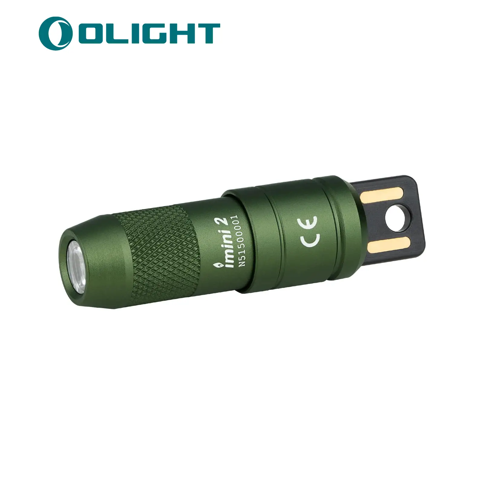 OLIGHT IMINI 2 EDC Rechargeable Keychain Flashlight, 50 Lumens Compact and Portable Mini Light, Tiny LED Keyring Lights with Built-in Battery Ideal fo