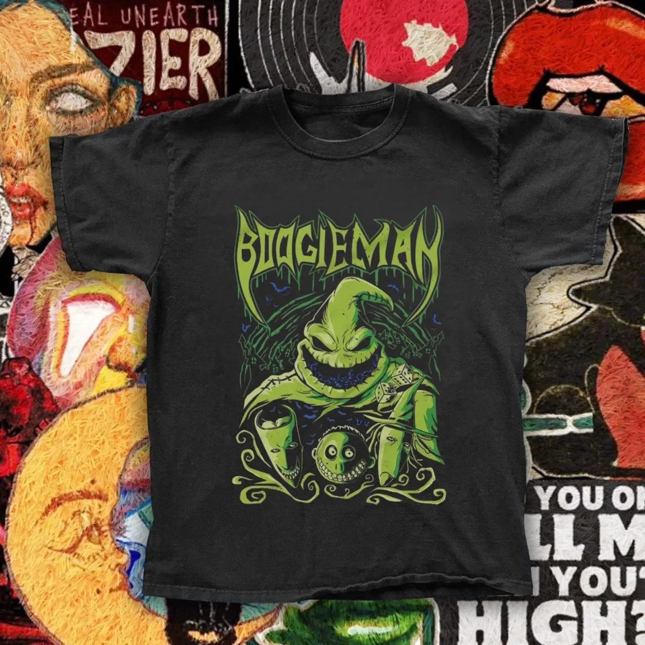 Gildan Black & Green Biggie Man T-Shirt, Biggie Man Graphic T-Shirt, Green Graphic Tee, Smiling Figure Graphic T-Shirt, Biggie Man Shirt, Black Graphic T-Shirt, Retro Graphic Tee, Y2K Streetwear T-Shirt, Vintage Graphic Shirt, Unisex Gildan T-Shirt