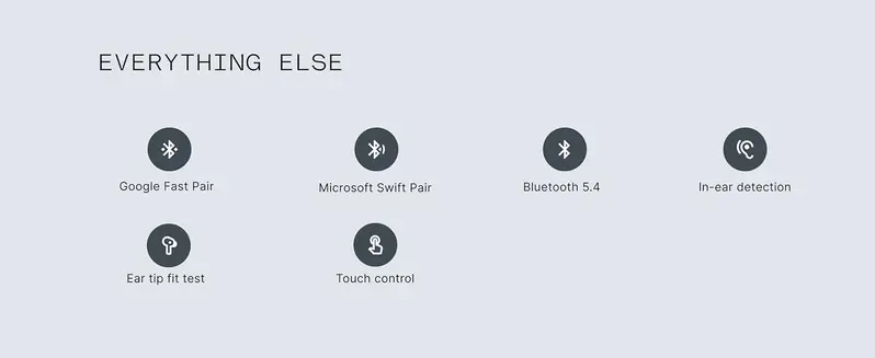 Product Introduction of CMF Buds 2a Wireless Bluetooth Earbuds, 12.4 mm Custom Dynamic Driver, 42 dB Active Noise Cancellation, 4 HD Mics with Clear Voice Technology 11