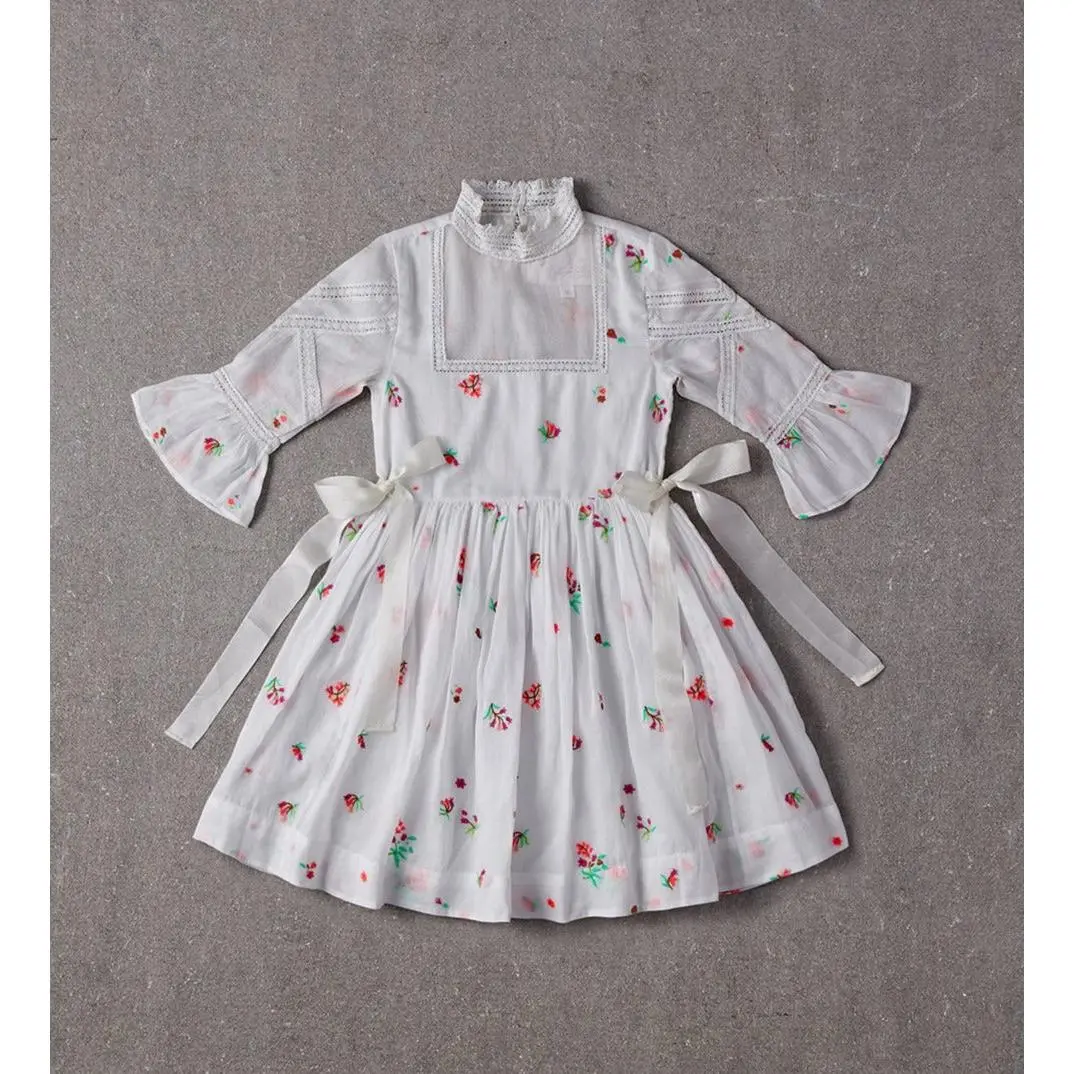 Nellystella Georgia Dress in Spring Floral Organdy (Size 2, 3)