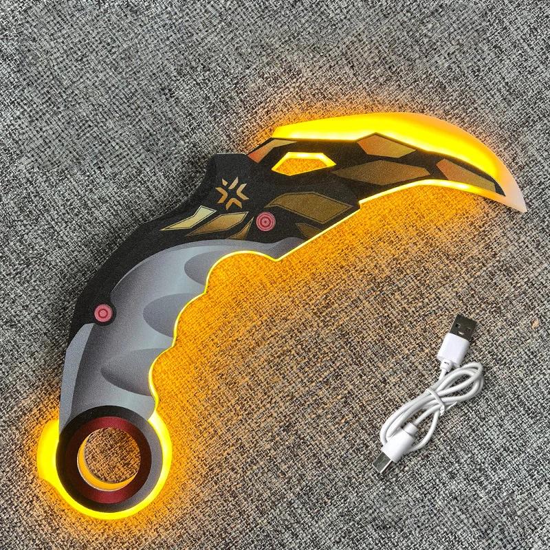 New Gift Role-Playing Prop: Fearless Rechargeable Glowing Weapon Model Contract - Claw Knife/Cool Toy Knife Champion Edition, 2026 Gamer Gift Collectible Prop Toy