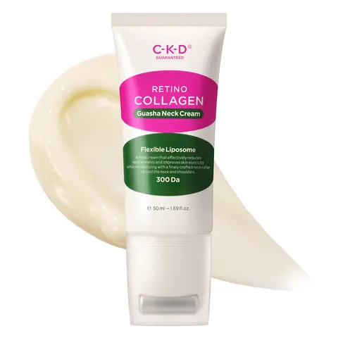 CKDguaranteed Gua Sha Neck Cream (1.69 fl oz) Tighten & Lift Firming Neck Cream with Massage Roller