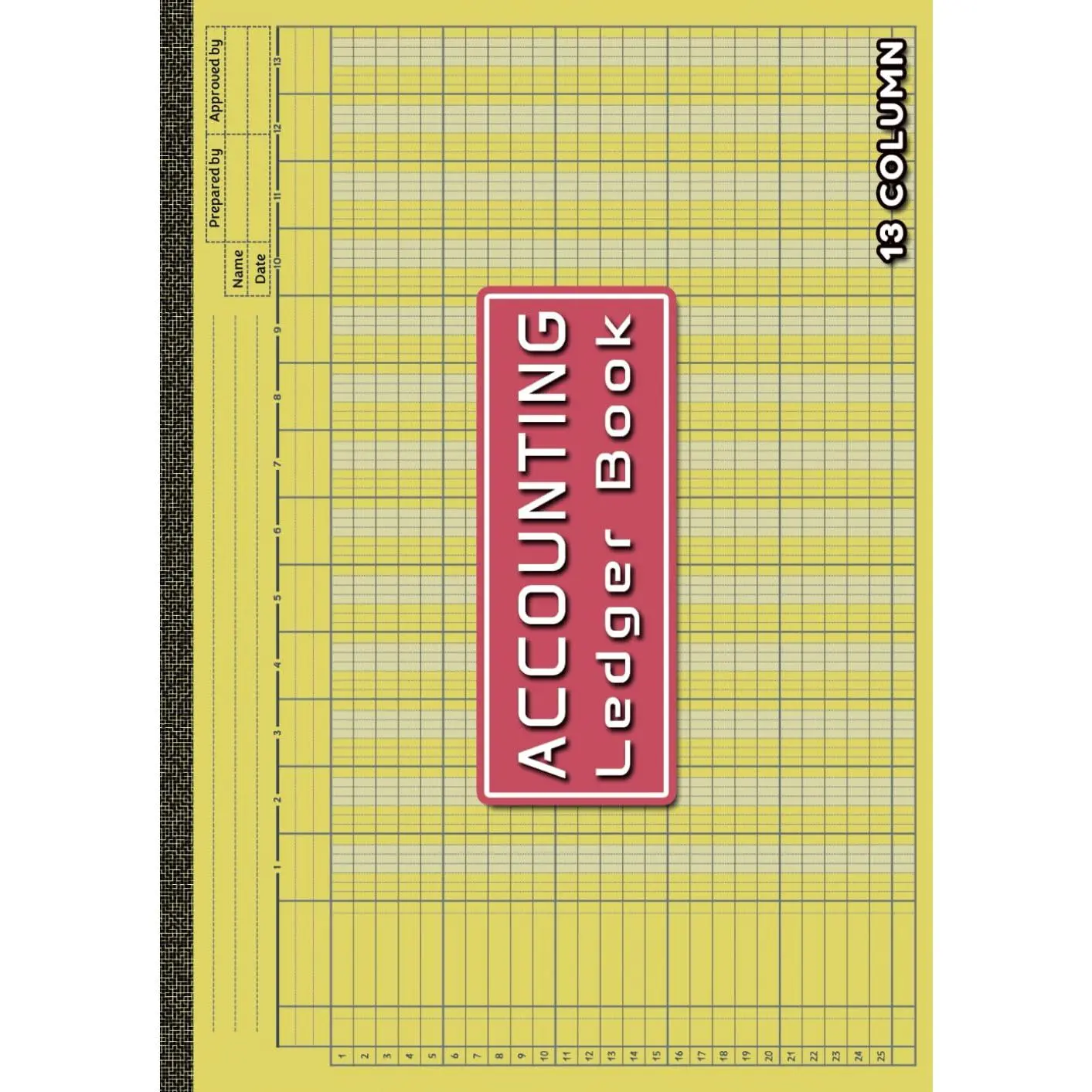 Accounting Ledger Book: 13 Column Accounting Ledger Log Book for Small Business,Personal Finance and Bookkeeping - 11.69"x8.27" Horizontal Layout - 110 Pages
