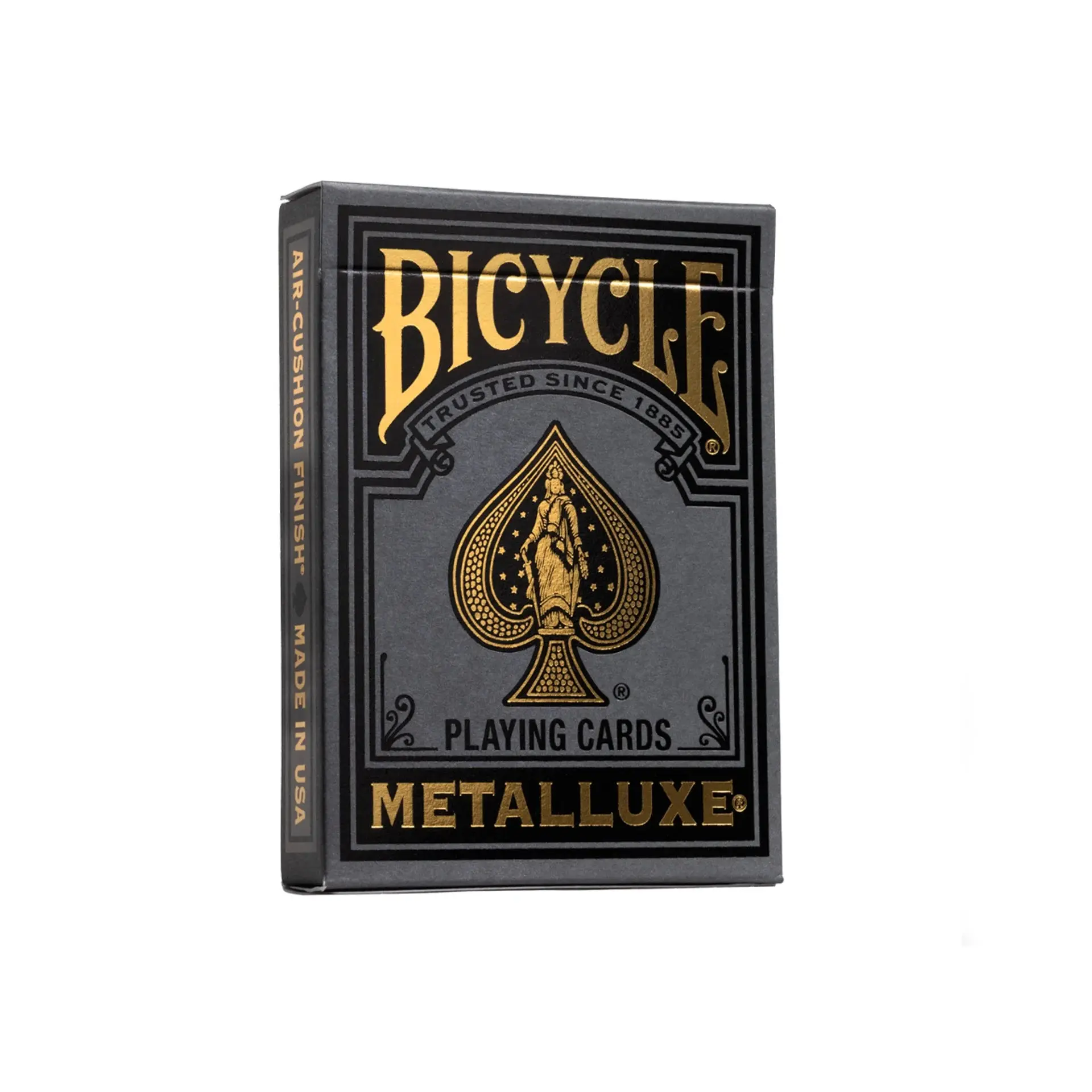 Metalluxe Black Metal Playing Cards 3-Deck Bundle - Gold, Silver, Rose Gold, Collectors Edition, Premium Card Stock, Bicycle Playing Cards