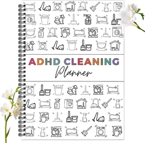 【summervibes】Premium Cleaning Planner, Household Cleaning Schedule and Checklist Organizer, Daily Weekly Monthly Yearly Cleaning Checklist, Practical Home Chore Organizer Book