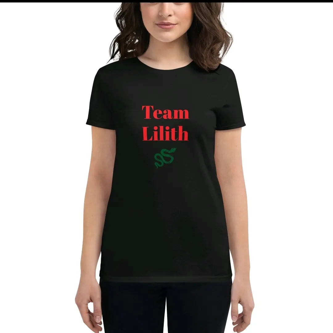 Team Lilith T-shirt Casual Crew Neck Black