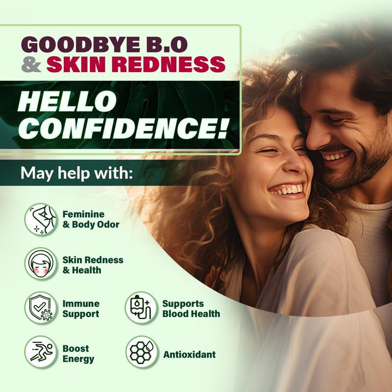 Liquid Chlorophyll Drops - Natural Detox, Body Deodorant, and Gut Health Support for Liver Wellness (4-12 Month Supply)