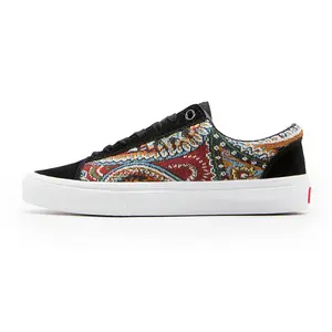 Low-top casual athletic couple’s shoes — outdoor street skate sneakers with stylish black embroidery; trendy for students; Spring 2026 new men’s model; versatile, light luxury niche style, retro design, Wide Feet, Casual Trainers
