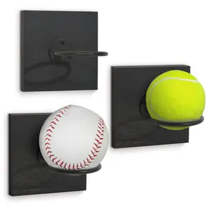 Set of 3 - Sports Ball Display Stands | Baseball, Basketball, Football, or Tennis | All-Star Collection