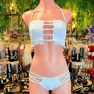 White Bridal Bikini Set