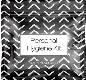 Menstrual Kit All-in-One| Convenience on The Go| Single Period Kit Pack  (Black Treads) Plastic Comfort