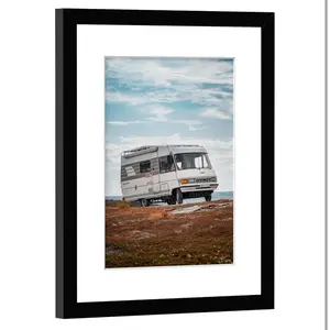 11x14 Picture Frame, Display Pictures 8 x 10 with Mat or 11 x 14 Without Mat for Wall Mounting Display, Photo Frames, Black