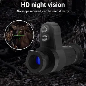 See in the Dark! 7X Night Vision Goggles with HD Screen, 1148FT Range, Rechargeable Head-Mounted NV Monocular for Hunting & Camping