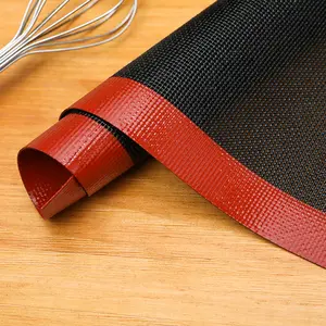 Breathable, thickened, high-temperature resistant, non-stick Teflon barbecue grid baking mat, silicone baking mat