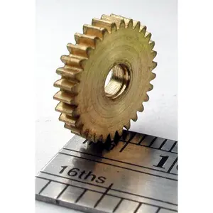 Northwest Short Line 14730-6 Reverse Worm Gear - Brass 3.0mm Bore (.118") -- 30 Teeth, 0.444 Outside Diameter, All Scales