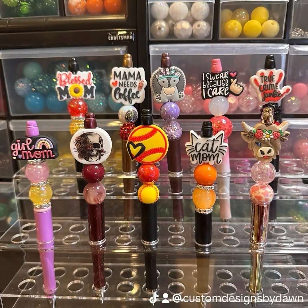 Custom Designs by Dawn Beaded Pens - Premade and Custom Beaded Pens with Handcrafted Designs & Intricate Beading Work for Stylish Writing