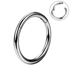 Oufer 14G Titanium Hinged Segment Hoop Septum Ring