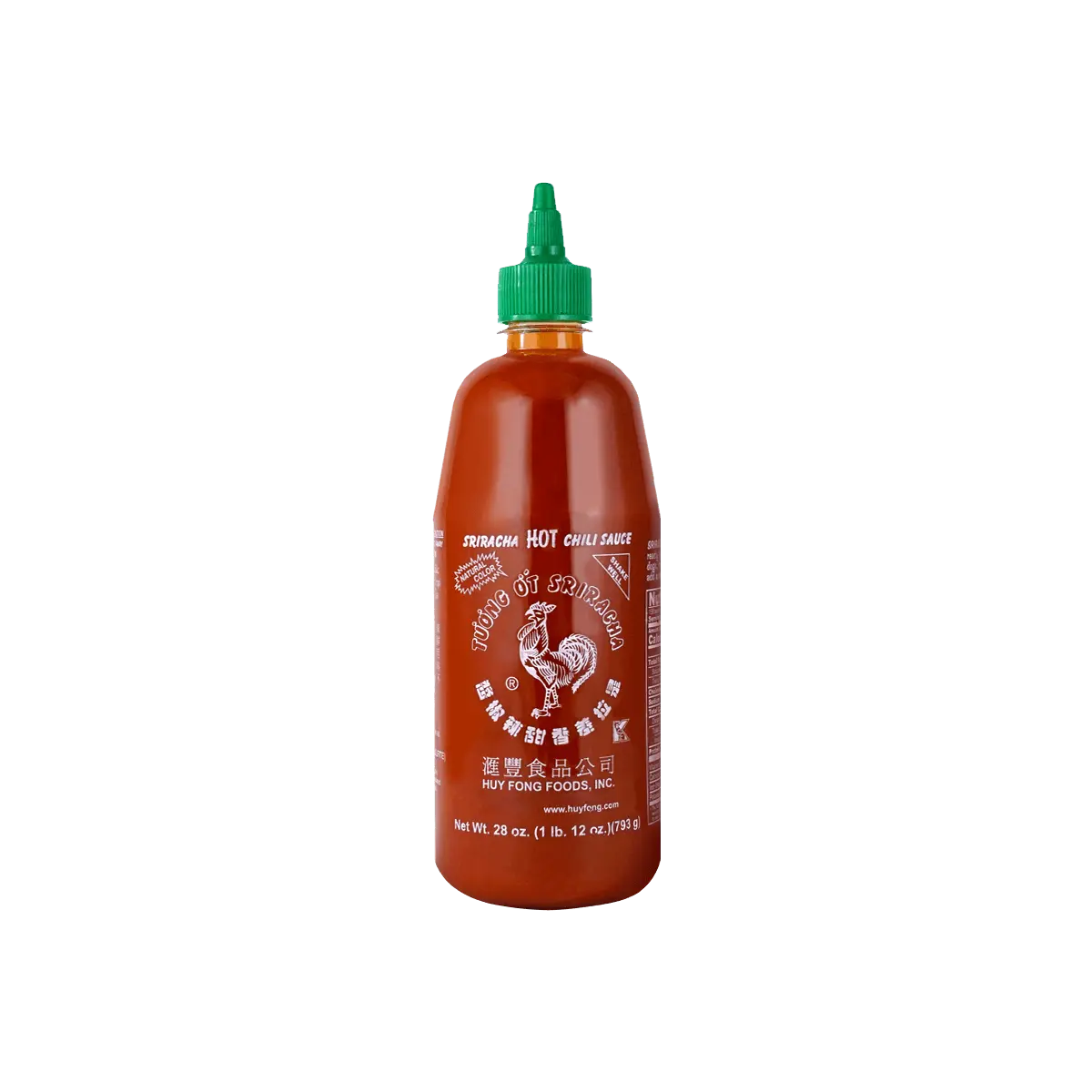 Huy Fong Foods Sriracha Hot Chili Sauce - 28oz (793g) - Authentic Vietnamese Garlic Flavor for Pizza, Salads, Tacos & Cooking